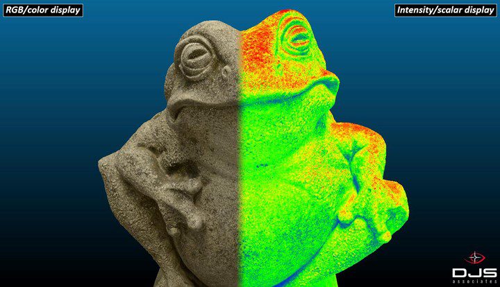 Figure 2: Small-scale photogrammetry; A frog statue captured with DSLR photography