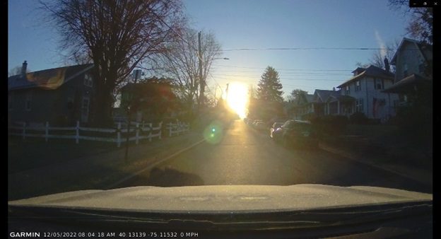 Sun Glare While Driving